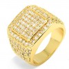 brass gold plated set CZ stone