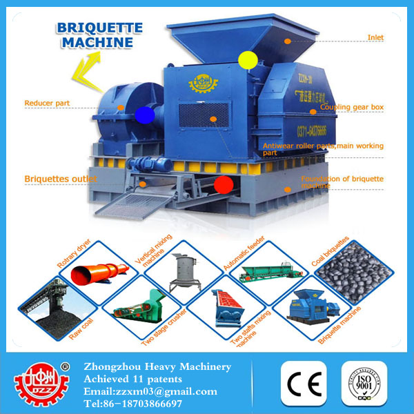 charcoal powder briquetting machine