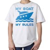 Unisex T-shirt sea blue white