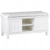 White furniture. Storage bench