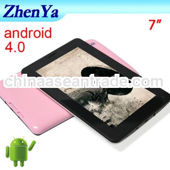 Android 4.0+1GHz+ 512GB RAM 4GB BOXCHIP A13 -1GHZ(cortex A8) 7 inch multi touch tablet pc