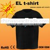 For Parties&Sports sound activated el t-shirt,light tshirt ,flash shirt