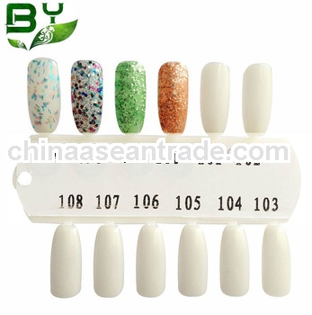 Uv/led Nail Gel Builder Gel Extention Nail With White Color Flower - Buy Bling Color,Nail Polish,Uv/