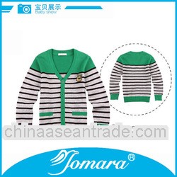 100% cotton long sleeve stripe children school uniform