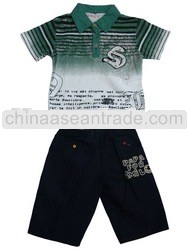 100% cotton boys Fashion summer wear