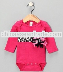 2012 Newest!! Beautiful Hot Pink with Zebra Romper/Baby Romper/Baby Girl Romper