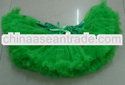 2013 Hot sale kid's clothes girl's merry christmas green pettiskirts