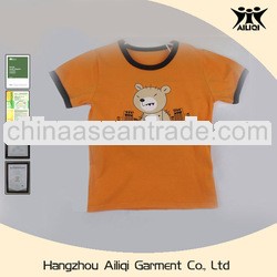 2013 baby boys clothes bear printed baby T-shirt