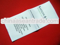 2013 customized design high quality woven garment care label