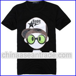 2013 latest model t shirt black digital printing short sleeves t shirts top tee