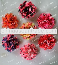 3.75" Chiffon and lace shabby chic flower for hair