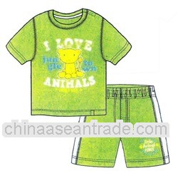 6-24M Cute Cotton Comfortable Short Sleeve and Short Pant Baby Suit