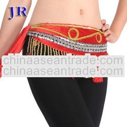 Cheap belly dance coin hip scarf Belly dance belt belly dance tribal hip scarf Y-2025#