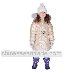 Children Baby Boys Winter Jacket and Bibpant Set Children Clothing Factory