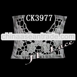 Factory embroidery cotton lace collar from Guangzhou CK3977