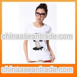 Fashion Womens T-shirt;Discount Cotton tshirt;Designer Ladies Tshirt