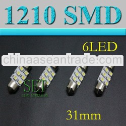 Festoon led/led festoon light/festoon led 31mm 1210 SMD 6LED