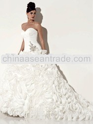 Full layered skirt organza gown bridal 2013 new wedding dress