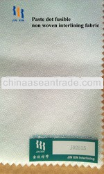 Fusible paste dot interlining nonwoven fabric J0251S