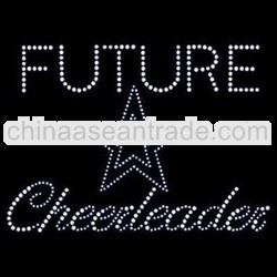 Future cheerleader hotfix rhinestone transfer motif