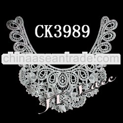 Guangzhou crochet cotton collar for garment wholesale CK3989