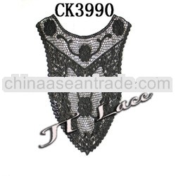 Guangzhou superior quality cotton collar lace for garment wholesale CK3990