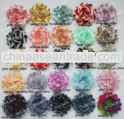 Hair accessories shabby flower trim wholesale for girls