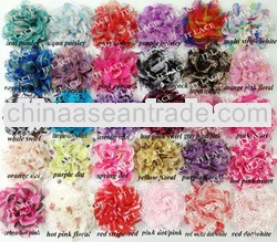 Hot US! 3.75" Shabby chiffon lace flower wholesale