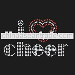 I love cheer rhinestone transfers wholesale