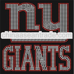 NY giants wholesale hotfix rhinestone transfers