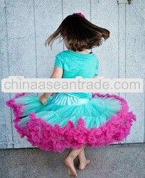 New design fluffly pettiskirt for baby girls