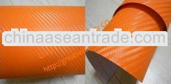 Orange car sticker 1.52*30M/roll with air drain