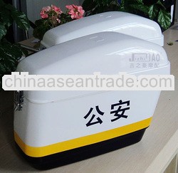 Police motorcycle top case tail box rear box case