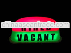 ROUND TAXI LIGHT WITH INDICATION HIRED / VACANT