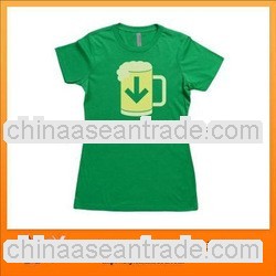 Summer New Arrival Hotsale Green Simple Tshirts With Yours