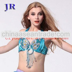 Turquoise belly dance bra Mei Shu Lan Na Bra YD024#