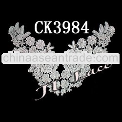 Wholesale floral pattern crochet cotton collar for garment from Guangzhou CK3984