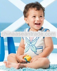 Wholesale sleeveless baby boy summer clothes