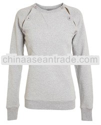 Women's plain Trimmed Sweatshirt