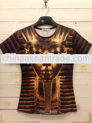 chaep high quality 3D printing running man tshirt made in china