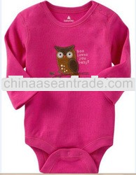 cheap 100% cotton Baby & Kids Clothing long sleeve children's romper