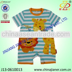 cute design for 2014 short sleeve for infant romper european baby clothes