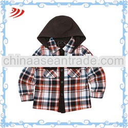 flannel baby boy cotton shirt wholesale check shirt for kid