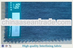 fusible nonwoven Interlining fabric W0254S for garment hot in 2013