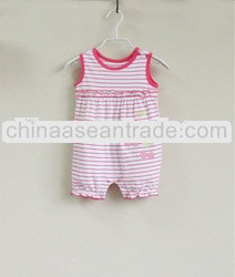 mom and bab 2013 Summer baby clothing 100% cotton sunsuit 2pcs set