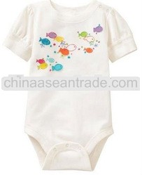 soft cotton white plain baby romper