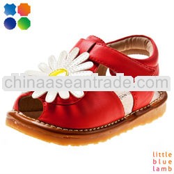 2013 new style littlebluelamb kid shoes large sun flower and squeaky