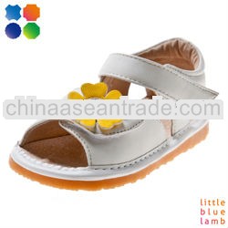 2013 new style littlebluelamb kid shoes yellow flower and squeaky