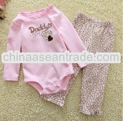 2014 ODM cute baby girl clothing,fashion 100% cotton baby girl clothes