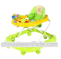 2014 top baby walkers with tray with music & light/Blue/Red/Green/ Model:133